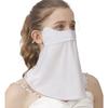 Ice Silk Cycling Bandana Face Cover Half Mask Hang-Ear Ice Silk Neck Gaiter Cool Tube Scarf Sport Running Hiking Hunting