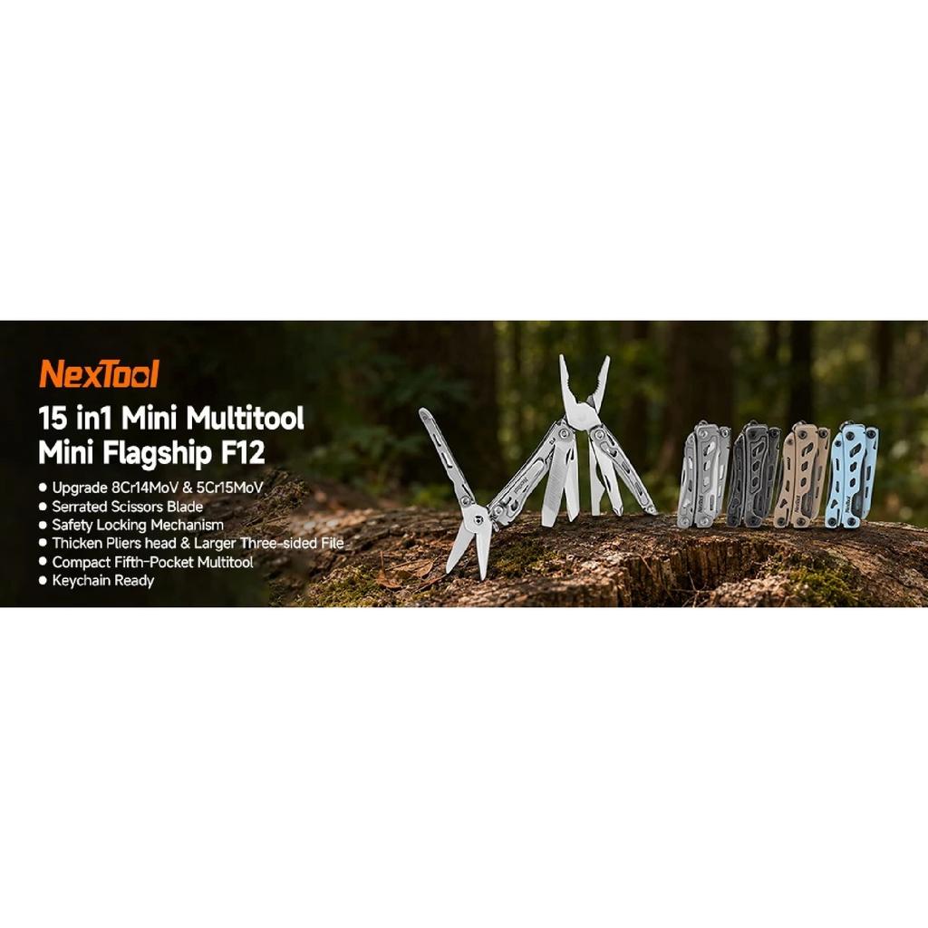 NexTool Mini Flagship F12 15-in-1 Multitool Pliers Folding Tool With Screwdriver Bottle Opener Outdoor EDC Camping Tools