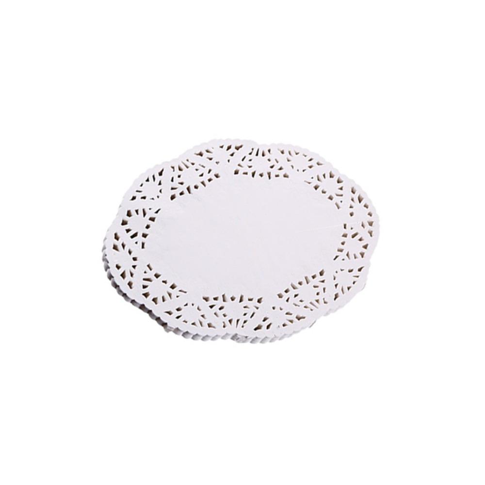 140Pcs/Bag Disposable Floral Base Paper Convenient Fried Food Mat Paper Dessert Mat Paper  Kitchen