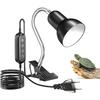 E27 Turtle Heat Lamp with 360° Clip, 2/4/8H Timer — Bulb Not Included