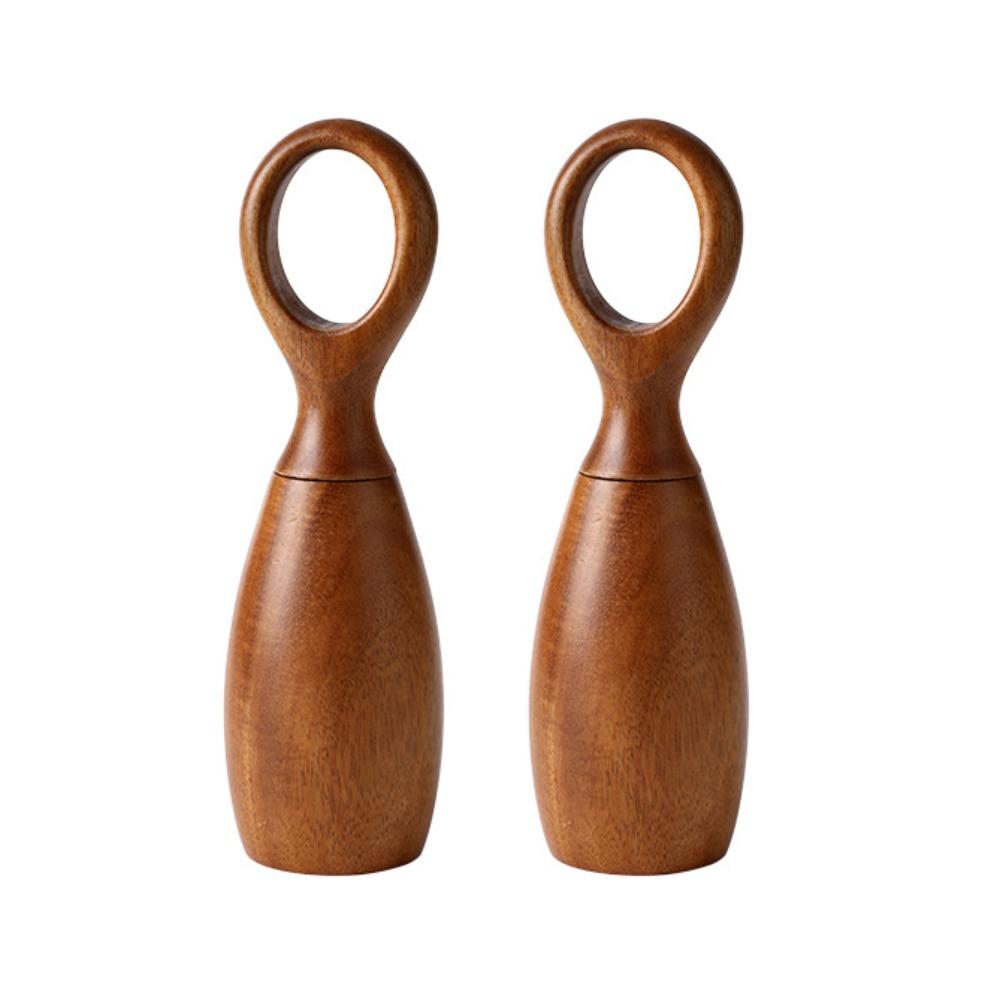 2 Stück Keramikkern Pfeffer Salz Mahlflasche mit Aufbewahrungsbasis Pfeffermühle Kochen