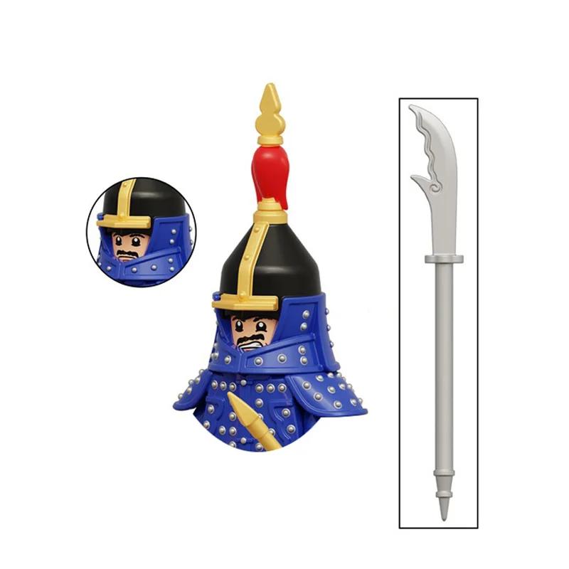Kids Toys Chinese Ancient Historical Figures Military Soldiers Imperial Guard Military Commanders Model Building Blocks Gifts