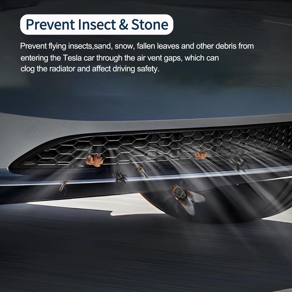 Für Tesla Model 3 2026 2026 Highland Frontgrill Gitter Stoßstangen Grilleinsätze Lufteinlass Lüftungsschlitz Verkleidung Schutz Zubehör