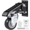 Workbench Caster Wheels, 165 lbs Load Capacity, Set of 4, 2.5" Heavy Duty Retractable Casters, Side Mounted Adjustable Stepdown Wheels with 360°
