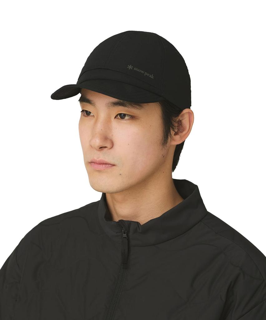 Snow Peak Stretch Cap Headwear Cap Hat Black One Water-Repellent AC-25AU003 Men's Women's