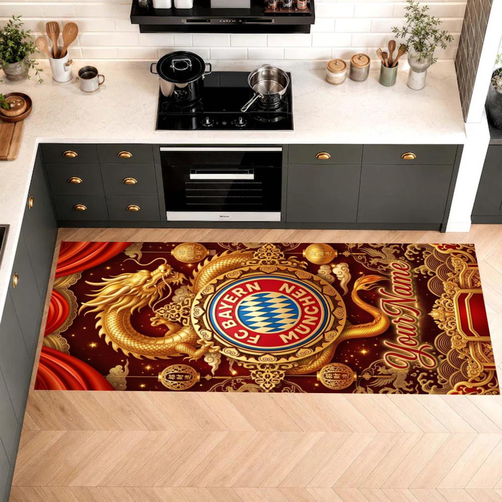 Fc Bayern Mnchen Customize Your Name Kitchen Rug Runner Rug Laundry Mat Hallway Entryway The Best Gift Choice