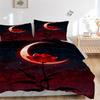 3pc Moon Rose Cover Set - 1 Quilt Cover + 2 Pillowcases, All Seasons Bedroom Setting, Perfect for Home006