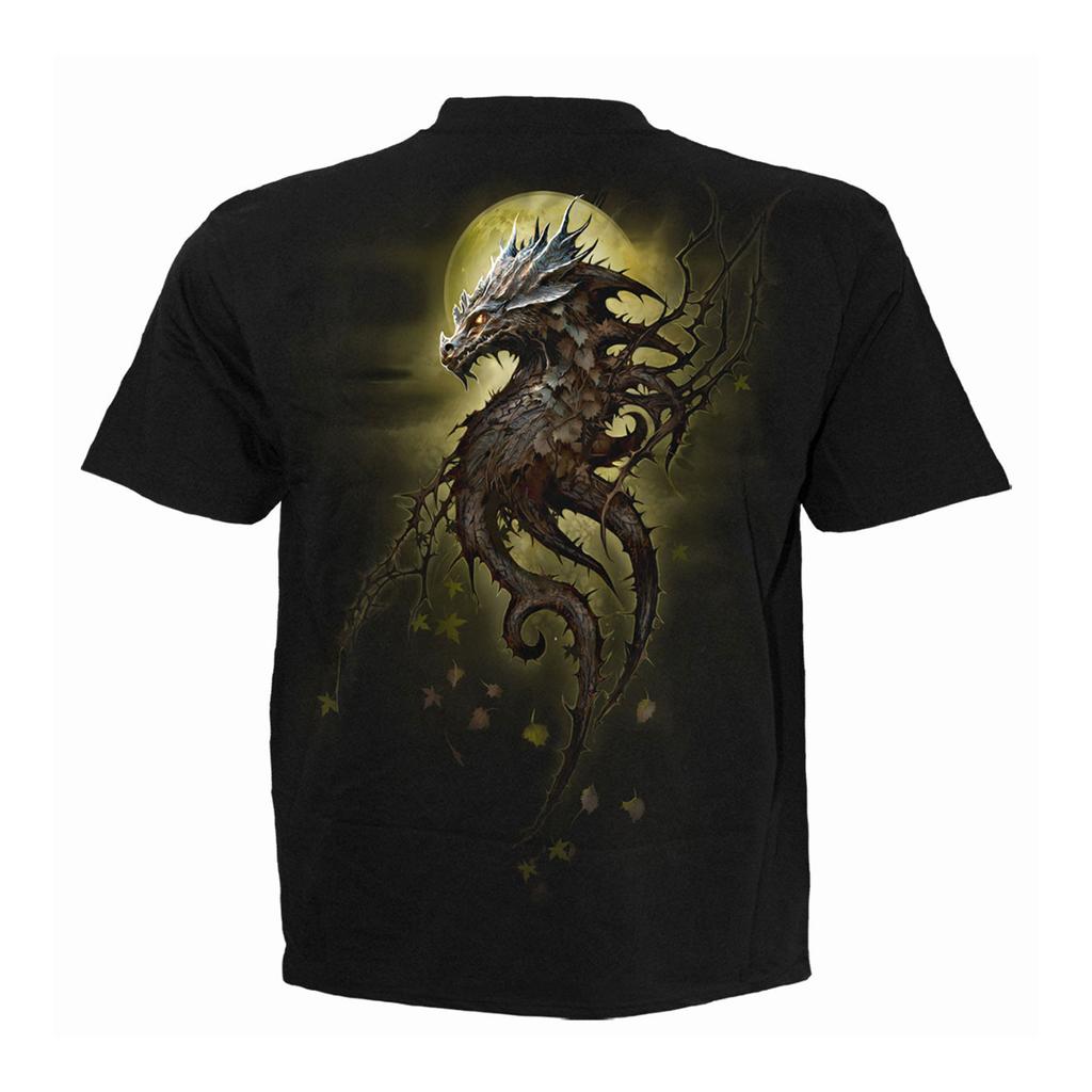 Spiral Direct Unisex Erwachsener Eiche Drachen Rückenprint T-Shirt