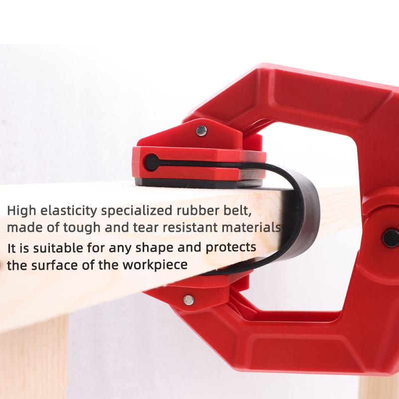 DURATEC Belt Spring Clamp Woodworking Fixture Aviation Model Photo Frame Quick Fixing Clamp C Clamp for Surface Protection