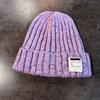 Patch Fashion Letter Knit Beanie Women Accessory For Winter Warmth And Comfort