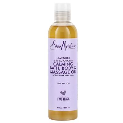 Calming Bath, Body & Massage Oil, Sensitive Skin, Lavender & Wild Orchid, 237Ml(8Fl Oz)