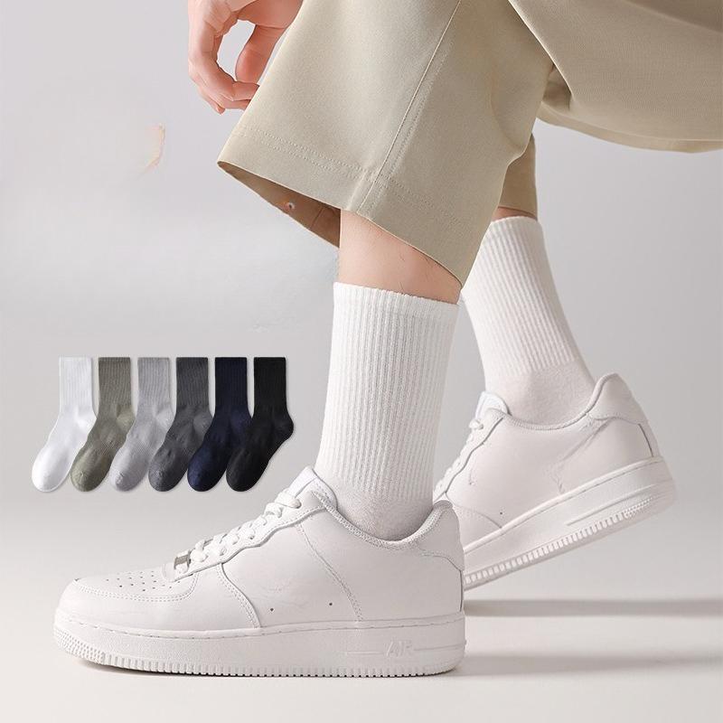 Men's Boneless Antibacterial Socks for Autumn and Winter, High Elasticity, Deodorizing and Antibacterial Business