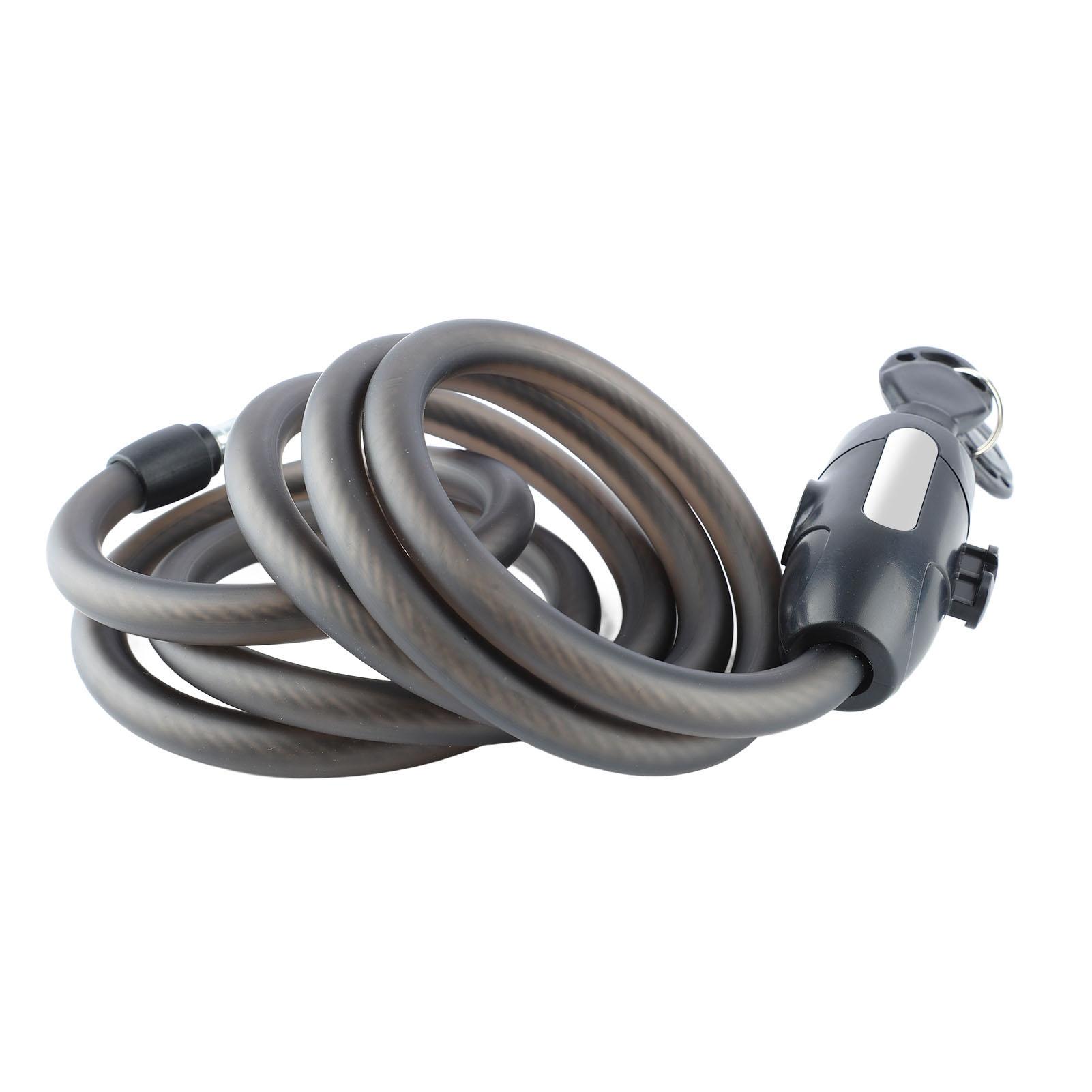 Anti Theft Bicycle Lock Steel Cable Security Motorcycle Mountain Bike Lock with Keys and Bracket