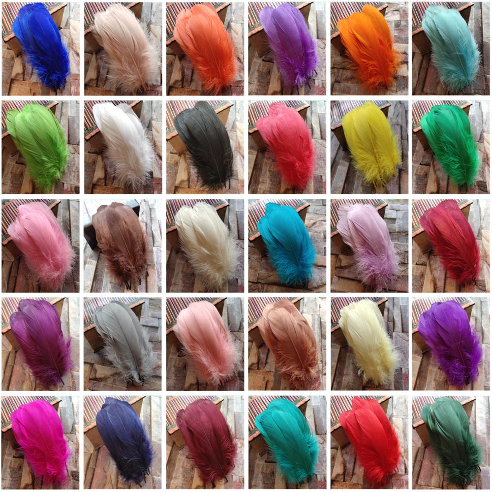 20pcs Natural Goose Feathers 31 Color Loose Goose Feathers 12-20cm Long Christmas Decoration Clothing Shoes Hat Accessories