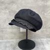 Medieval Retro Niche Design Lace High-End Denim Octagonal Hat Children'S Autumn Face Small Cloud Beret