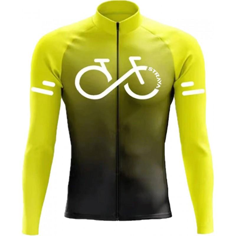 Unisex Long Sleeve Cycling Jersey Set Mountain Road Bikes Quick-Dry Performance Apparel
