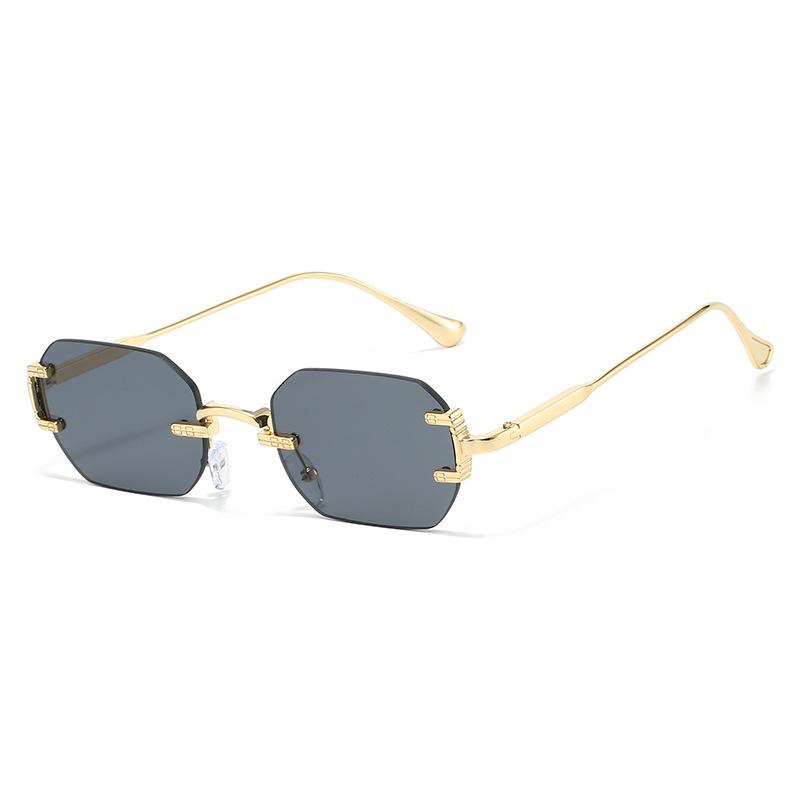 

2025 Unisex Frameless Polygon Sunglasses with Versatile Metal Frames