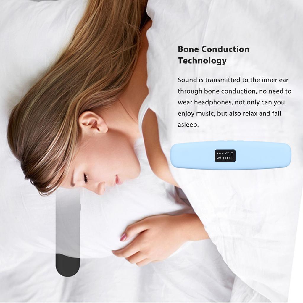 Bone Conduction Pillow Speaker Stereo Bass Wireless Bluetooth Pillow Speaker for Sleeping Bone Conduction Pillow Speaker