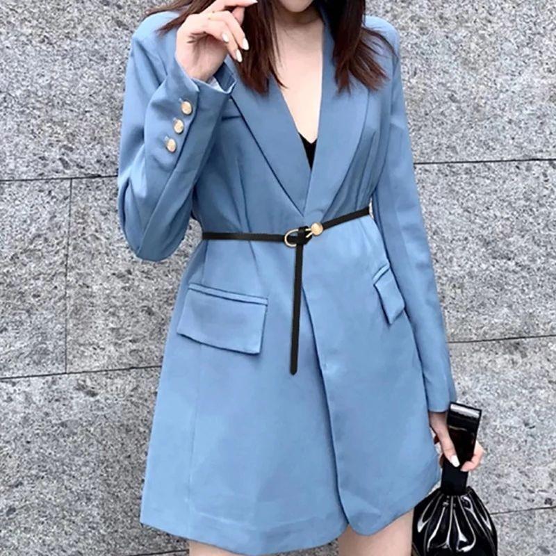 Elegant And Fashionable Water Drop Ring Buckle Waist Belt For Women In Trendy Black Brown