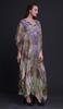 Phagun Butterflies & Leopard Animal Skin Beach Kaftan Bikini Cover Up Womena    S Maxi Dress Long