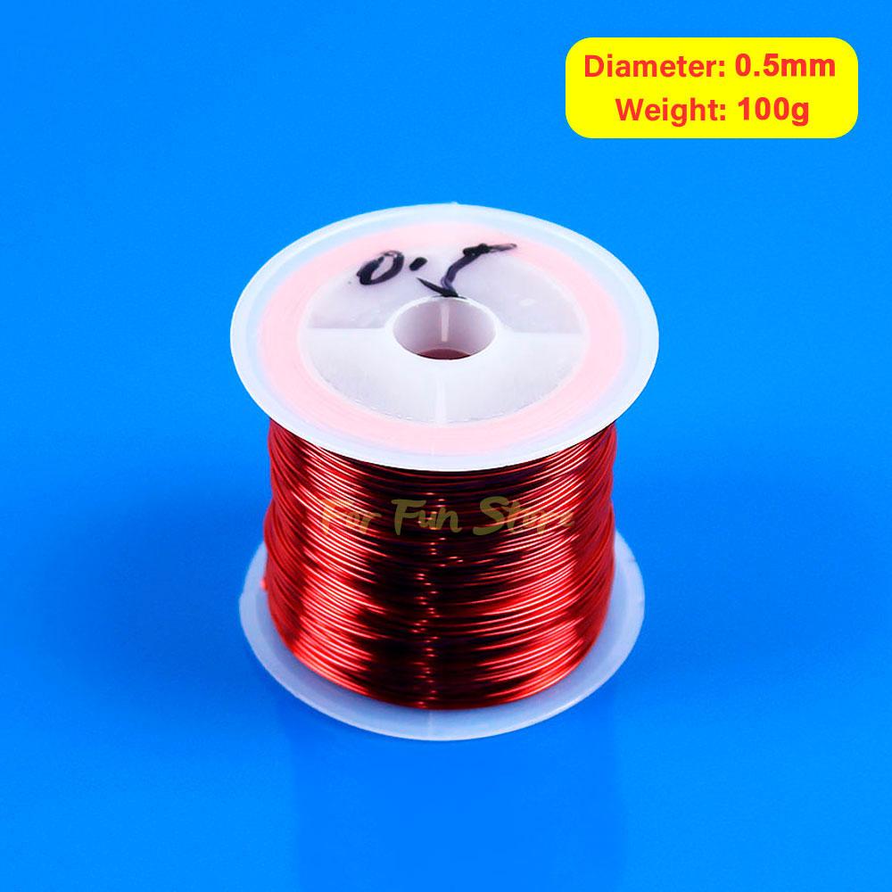 For Fun Copper Wire Enameled Wire 0.1mm -1.0mm Multi-purpose Bead String Cable Conductive Copper Wire Magnet Wire Bare Wire Coil