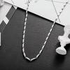 Necklace Men'S Trendy Hip-Hop Collarbone Chain Cuban Chain Men'S Light Luxury Niche Titanium Steel Sweater Chain Cold Wind Accessories