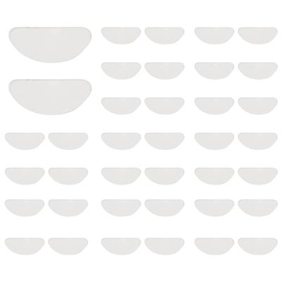 A95D-18 Pairs Eyeglasses Nose Pads Glasses Adhesive Silicone Anti-Slip Nosepads For Eyeglass Glasses Sunglasses (Transparent, 1.