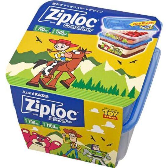 

Asahi Kasei Ziplock Контейнер квадратный История игрушек 700 и 1100 мл