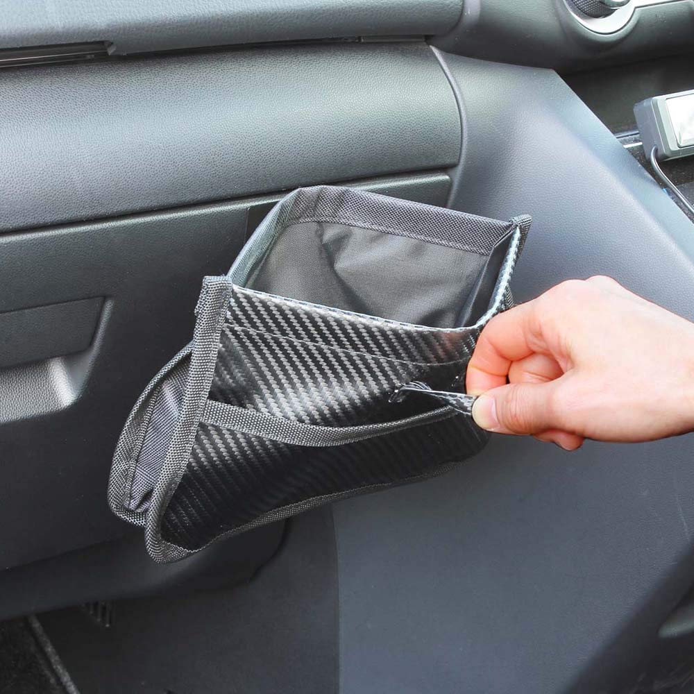 Napolex Car Trash and Large Fits Door Door Center Antibacterial and Convenient for Throwing Out Small Trash like Tissues and Car Accessory Can,