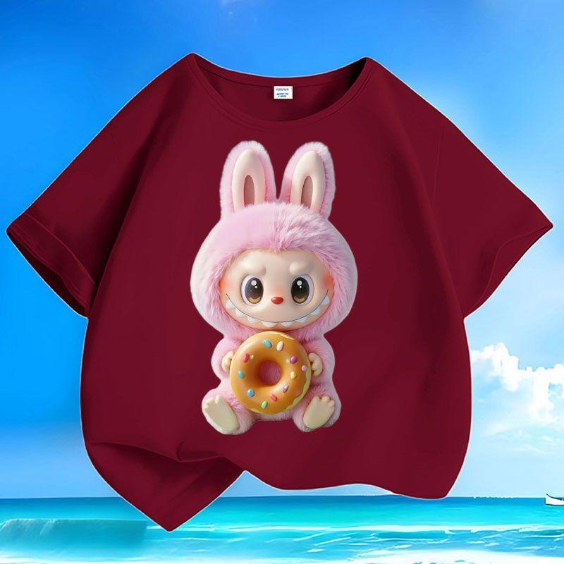 Pure Cotton Fashionable T-shirts for Children, Short-sleeved Tops for Boys and Girls In Summer