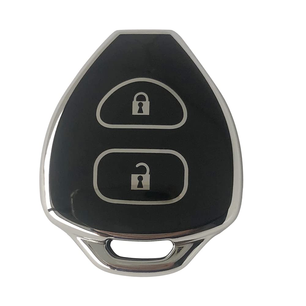 Kinotaka 2 Button Keyless TPU Key Case for Toyota 10 Series Alphard / Auris