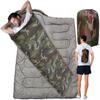 Travel Camping Sleeping Bag with Hood Mummy Large Camouflage Quilt 235 X 75 Cm