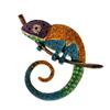 Blucome Fashion Colorful Lizard Brooch Rhinestone Animal Pins for Women Suit Bag Laple Pins Badage New Year Gift