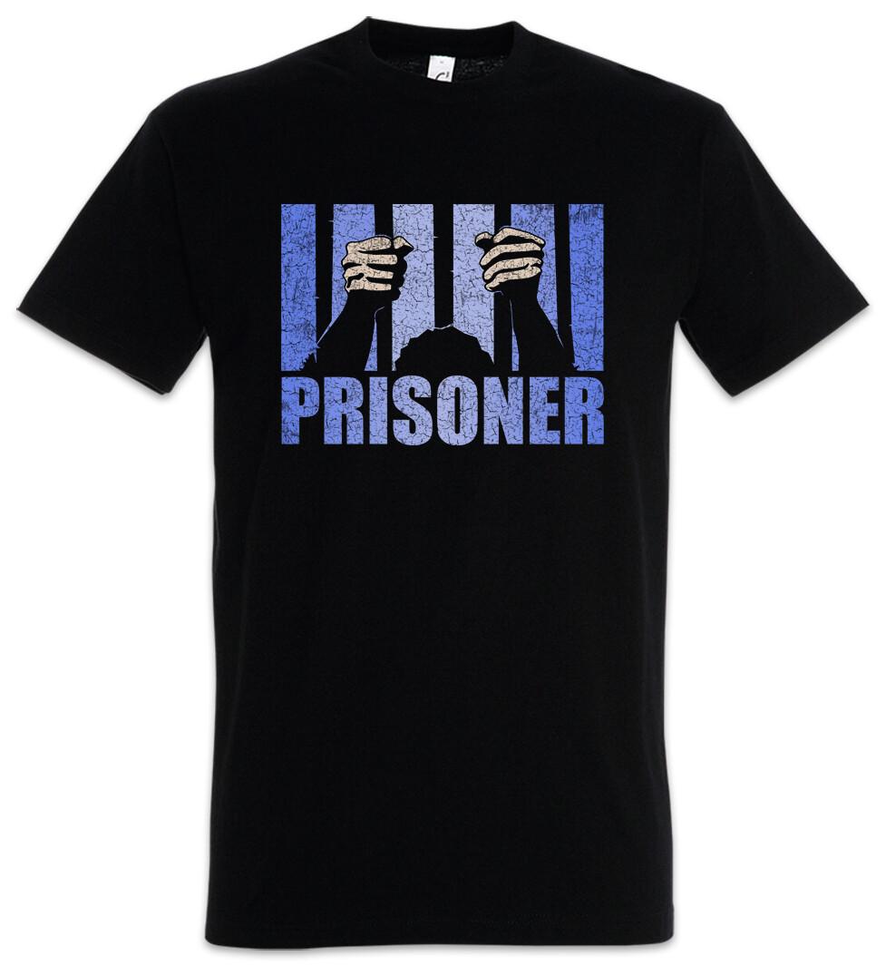 

Prisoner T-Shirt Mens Womens Tees Top Prison bar bars Sheriff Gangster Biker S