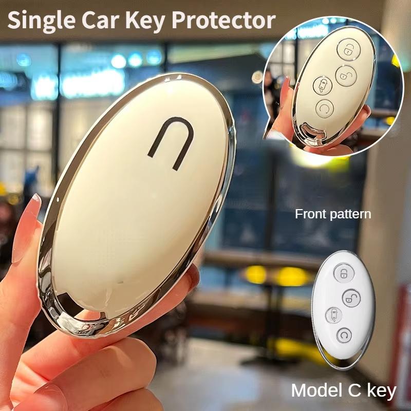 For BYD TPU Car Key Seagull/Dolphin/Qin/Han/Tang/Song/SEAL U DM-i/ATTO03 Car Key Decoration Full Cover Protective Case