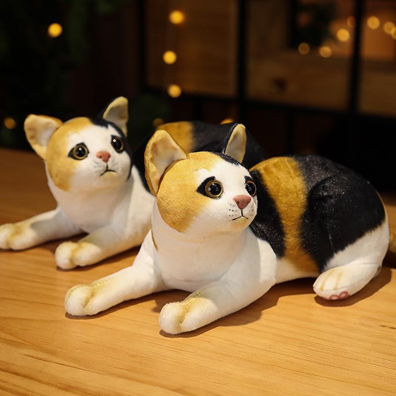 Cute Simulation Cat Toy Plush Toy Kids Toys Baby Toys Stuffed Plush Animal Educational Toys Birthday Gift Toys for Children