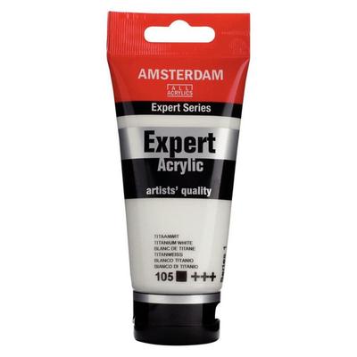 Acrylic Paint - ROYAL TALENS - AMSTERDAM EXPERT - 75ml - Titanium White - Matte Finish