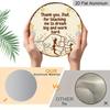 2D Flat, 1pc 7.87Inch Round Aluminum Sign, "Thank You, Dad" Vintage Aluminum Plaque, a Gratitude Decorative Sign for Father, Suitable for Decorating