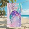 Glitter fishTail Beach Towel Lightweight Microfiber Towel for Men Women Summer Vacation Beach Pool Gym Camping Use