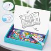 Children Multifunction Animal Puzzle Paper Box Magnetic Writing Drawing Board Blackboard Learning Education Toys for Kids TMZ