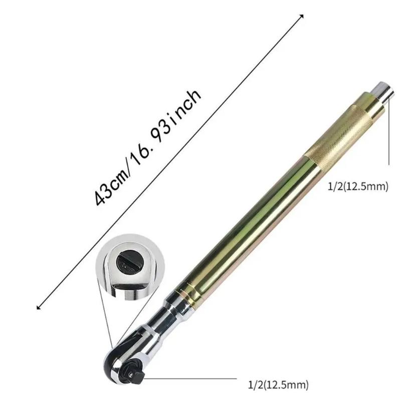 Motorized Rotating Ratchet Extended Wrench Hand Tool With Additional Grip For Simple Bolt Removal In Difficult Locations