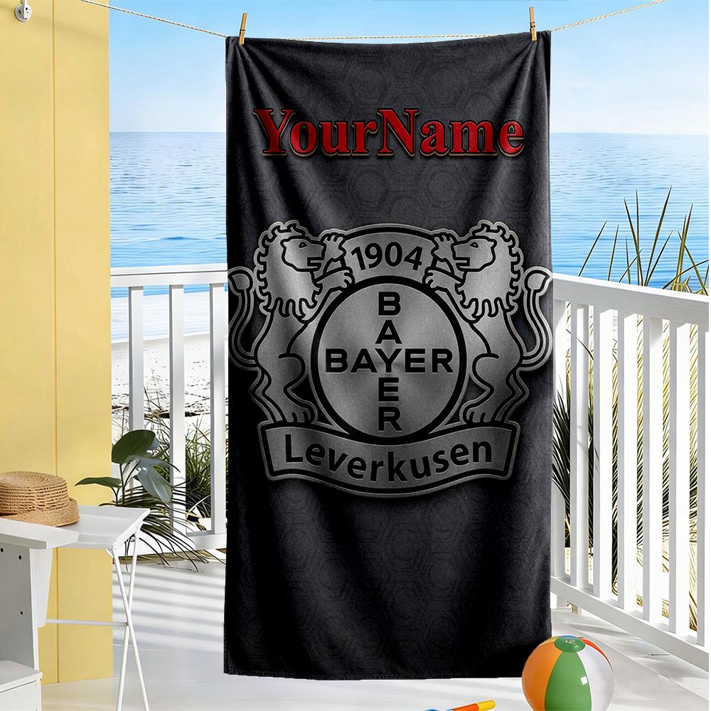 RB Leipzig Personalisierbares Namens-Strandtuch Superweich Saugfähig Ideal Für Reisen Outdoor Schwimmbad Yoga Surfen Camping Wandern Fitnessstudio Geschenk Urlaub