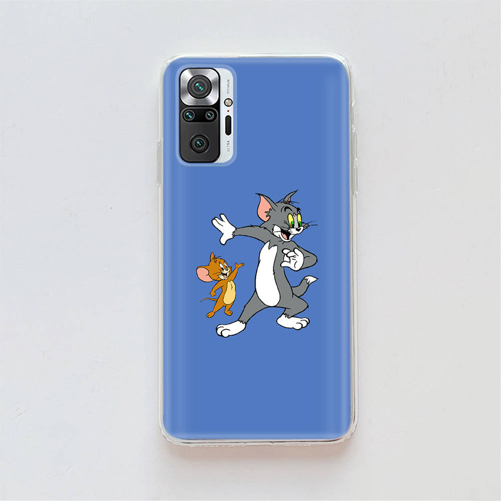 

Прозрачный чехол для Samsung A04 A14 A23 A34 A54 M23 M33 M52 M53 Realme Narzo 50 50I 50a Prime C35 C55 C30S 10 9 Pro T-92 Tom Jerry Cat Tecno Spark GO 2023 кожа буйвола