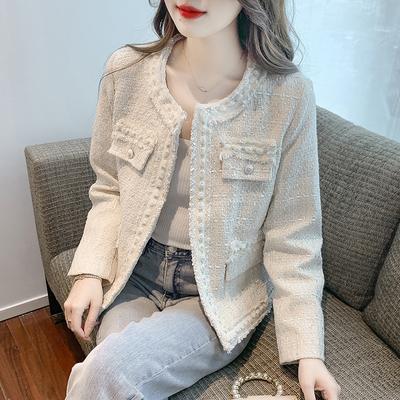 New French Temperament Versatile Socialite Xiaoxiang Style Heavy Industry Tweed Jacket for Women