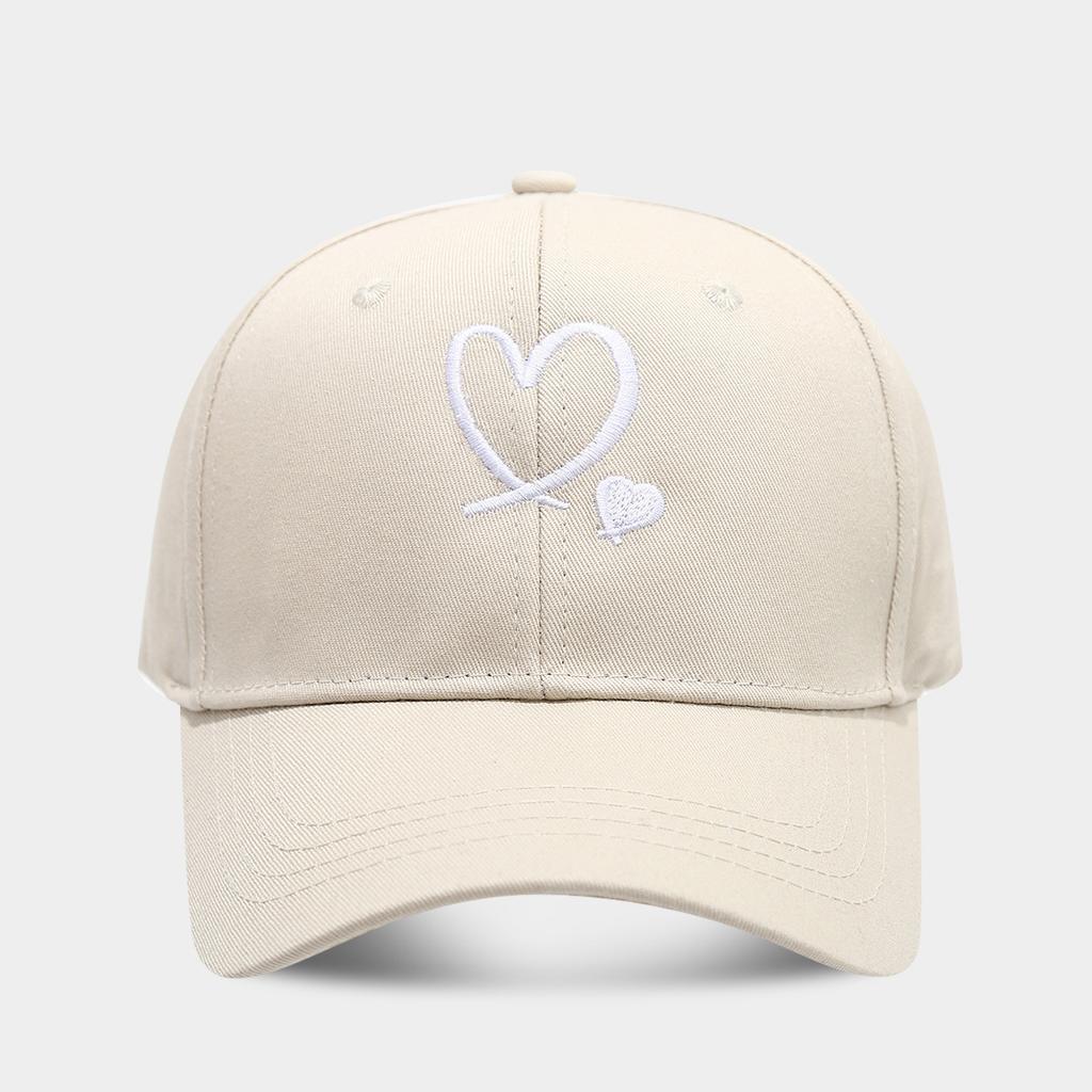 Bestickte Herzmuster Personalisierte Baumwoll-Baseballkappe für Männer und Frauen Personalisierte Papa-Kappen Sorority-Hut