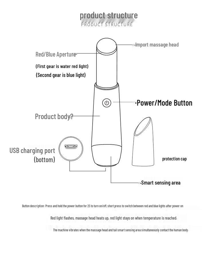 Cross-Border Electric Eye Massager Pen - Beauty Instrument for Eye Care