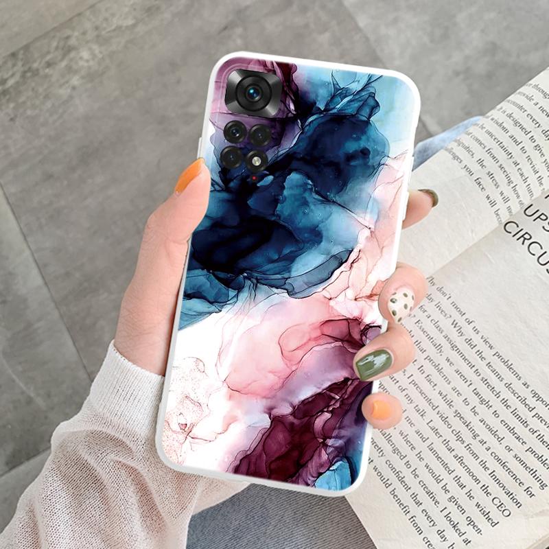Marble Pattern Phone Case For Redmi Note 11 Pro Protective Cover Case Pink Silicon Soft Funda For Xiaomi Redmi 13C Note 13 4G