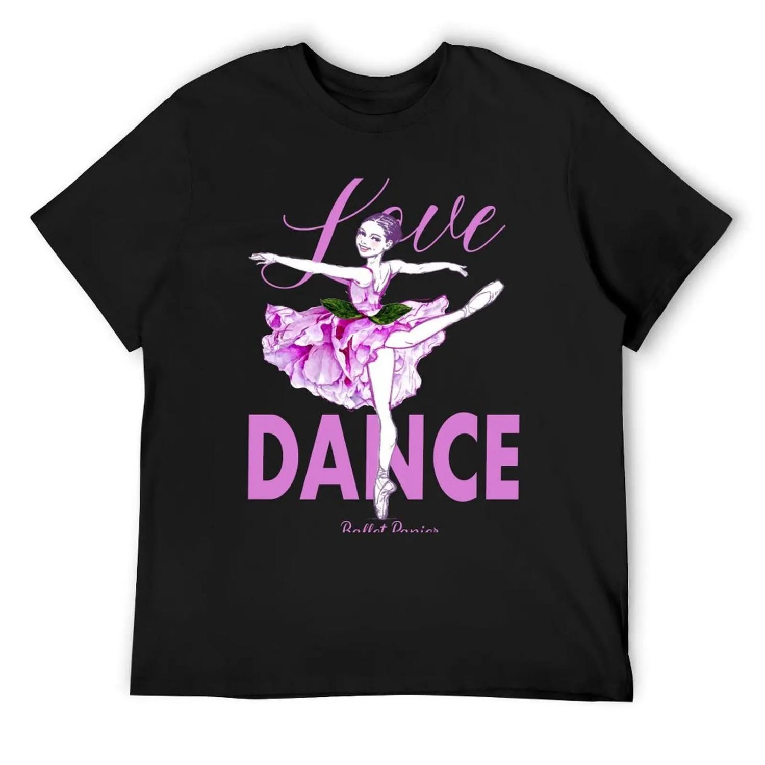 Love Dance Flower T-Shirt Funny t-shirt cotton man t-shirts cheap stuff Men s t shirts S