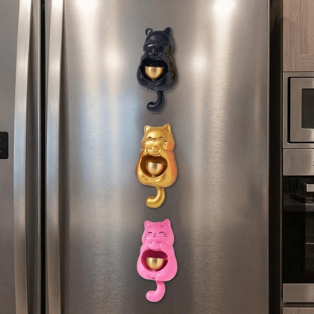 Lucky Cat Magnetic Doorbell Good Luck Animal Shaped Wind Chime Entry Reminder Bell  Bedroom