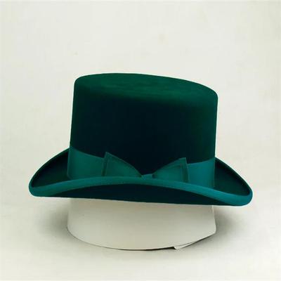 On The New Factory Direct Sales Flat Sheep Felt Hat Solid Color Sheep Felt Hat Webbing Decorated Pure Wool Felt Hat